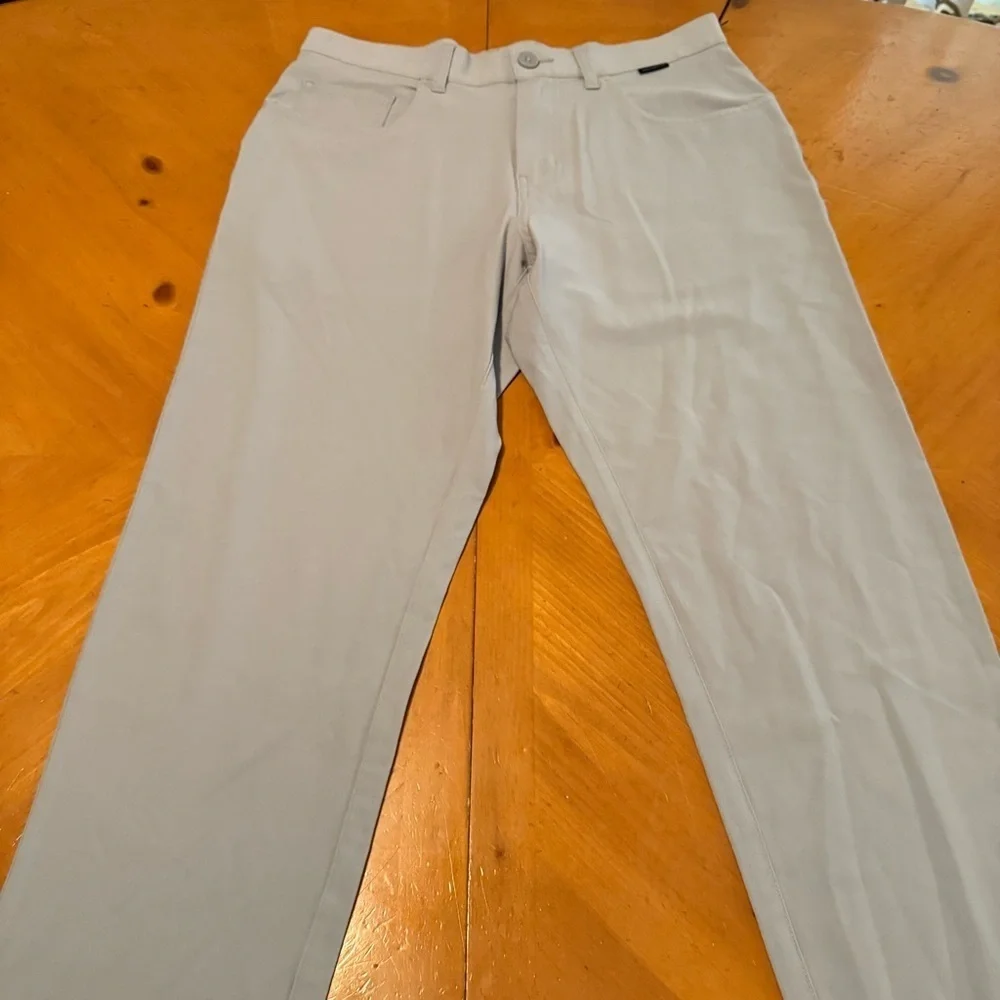 NEW Travis Mathew Open to Close Midweight Stretch Straight Leg Sleet Sz 30 x 33